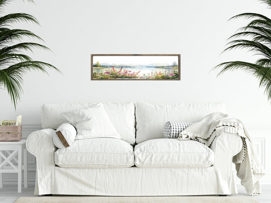 Lake Print | Panoramic Sign | 16"x5"