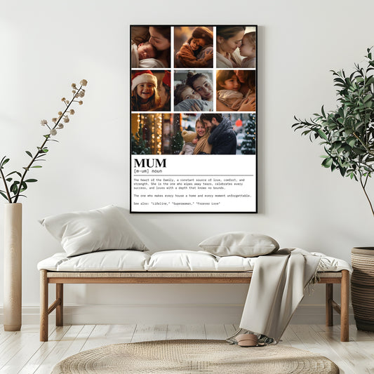 Mum Collage & Quote Photo Print