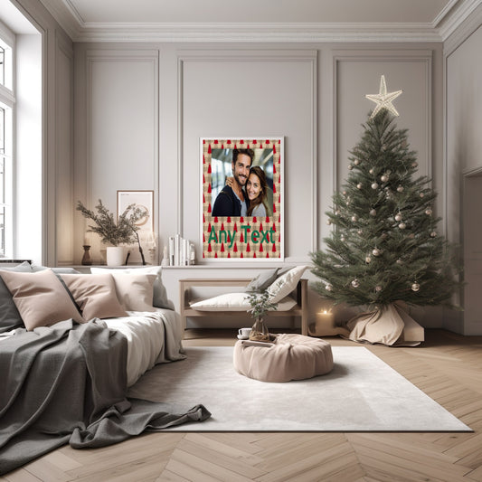 Personalised Christmas Tree Photo Print