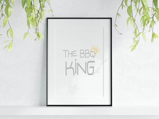The BBQ King Print | Outdoor Wall Art