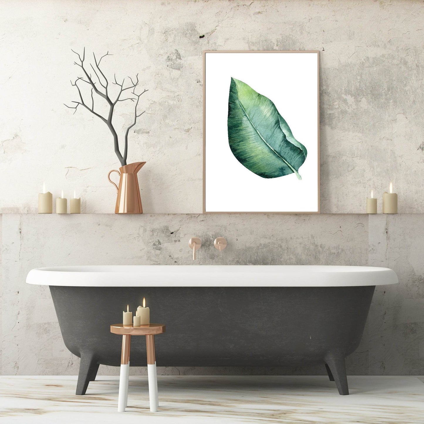 Botanical Leaf Print | Collection Of Watercolour Leaves Wall Art