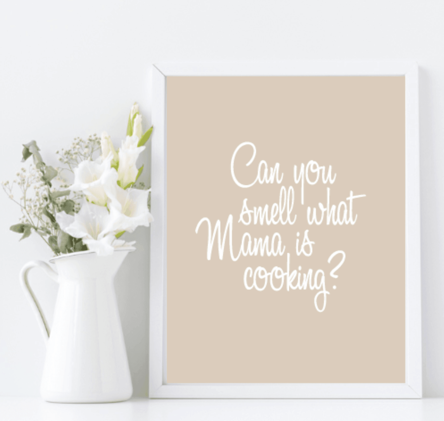Can You Smell What Mama Is Cooking Print | fun Kitchen Wall Art | Customisable