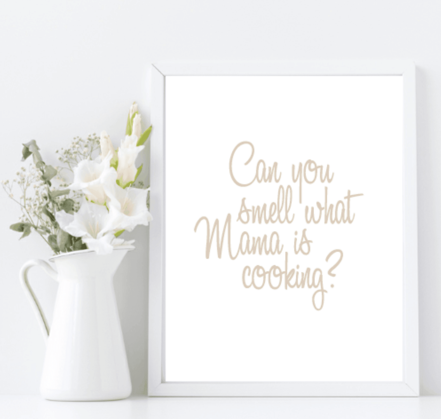 Can You Smell What Mama Is Cooking Print | fun Kitchen Wall Art | Customisable