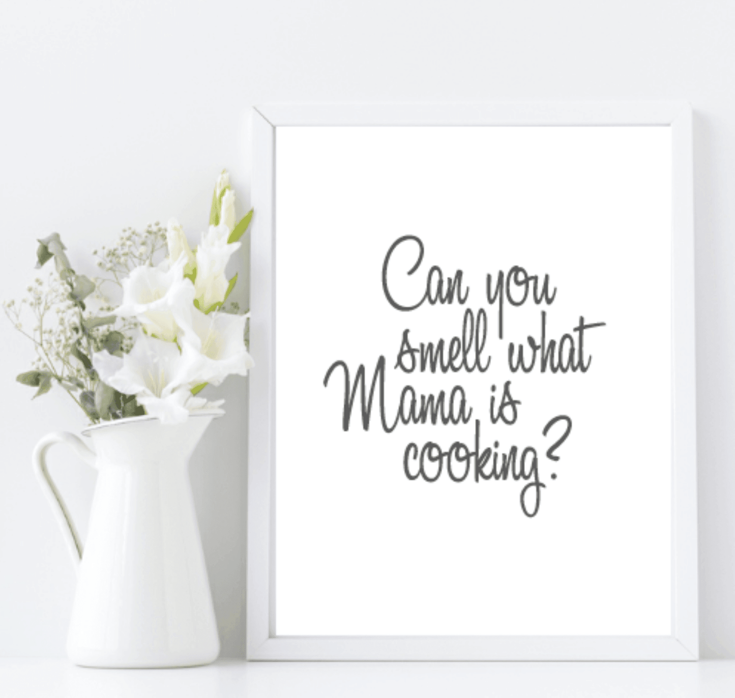 Can You Smell What Mama Is Cooking Print | fun Kitchen Wall Art | Customisable