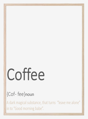 Coffee Definition Print | Food & Drink Wall Art | Customisable - Larosier Prints