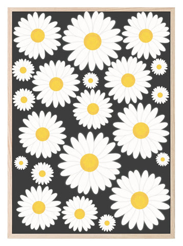 Daisy Prints | Fun Floral Decor | Various Colours Available - Larosier Prints