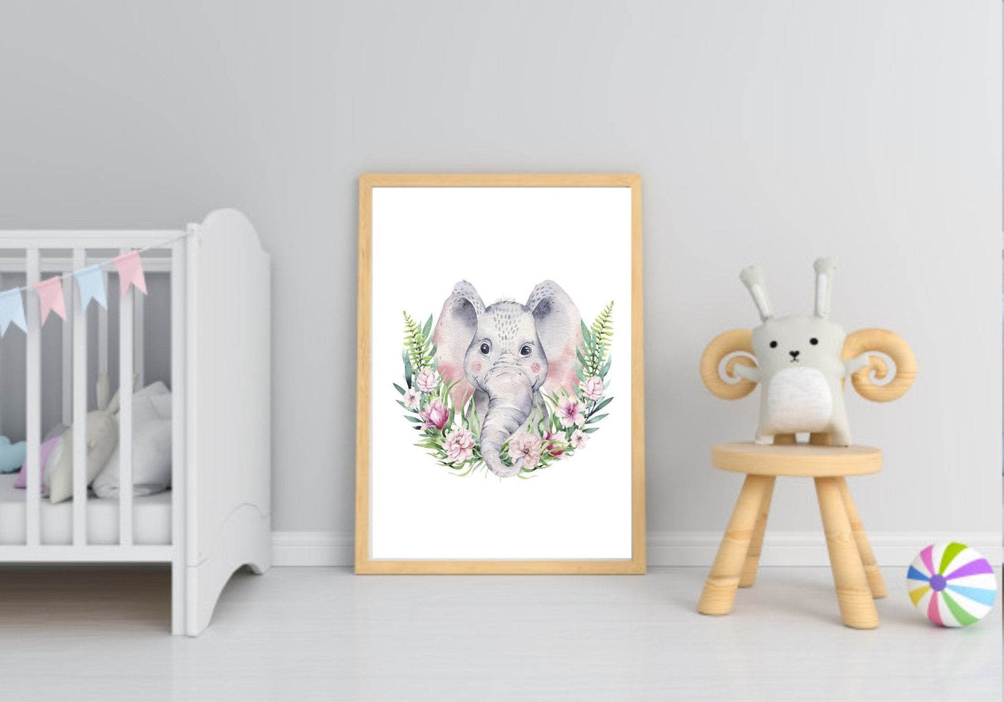 Collection Of Emmie The Elephant Prints | Kids Animal Wall Art