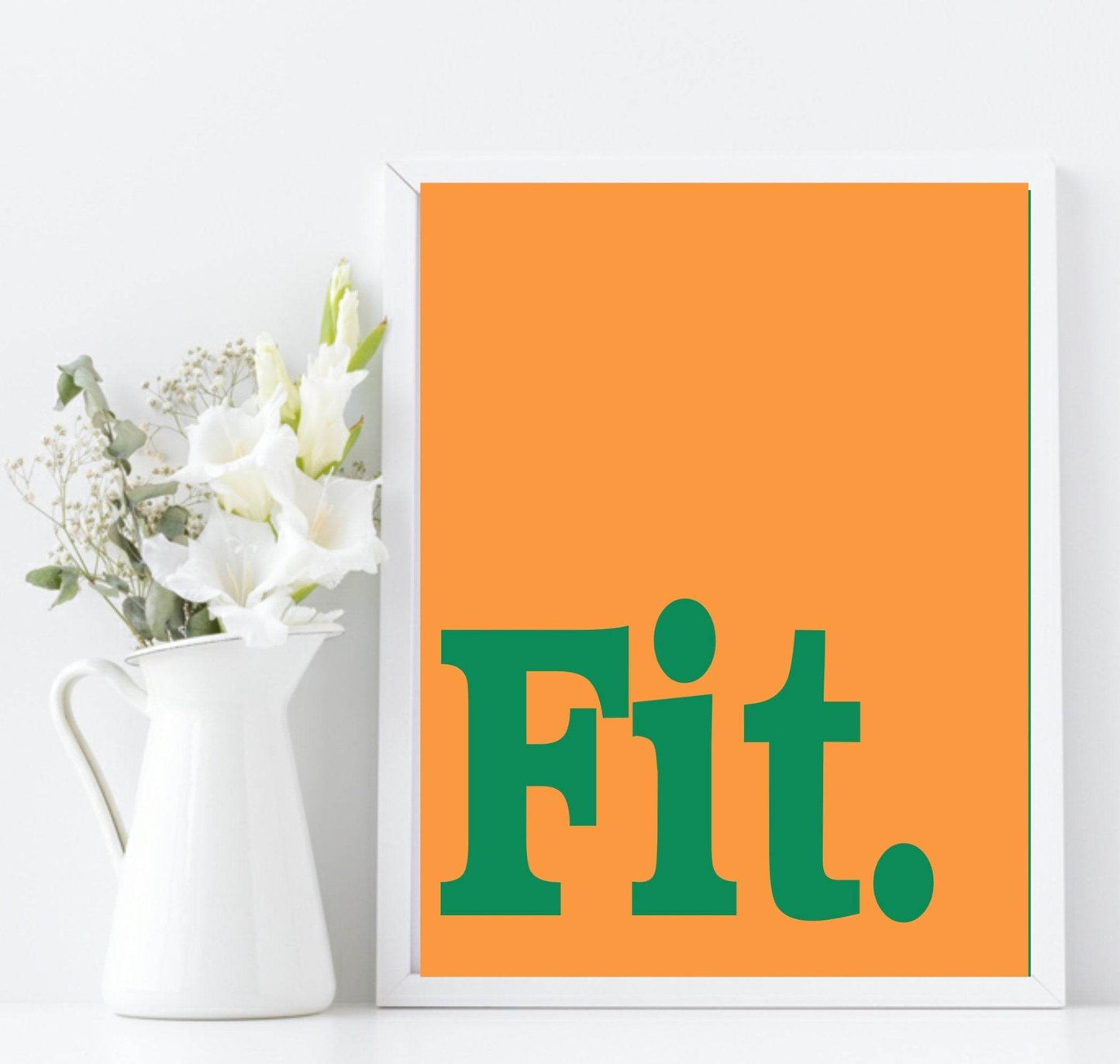 Fit Print | Bright Wall Art | Customisable