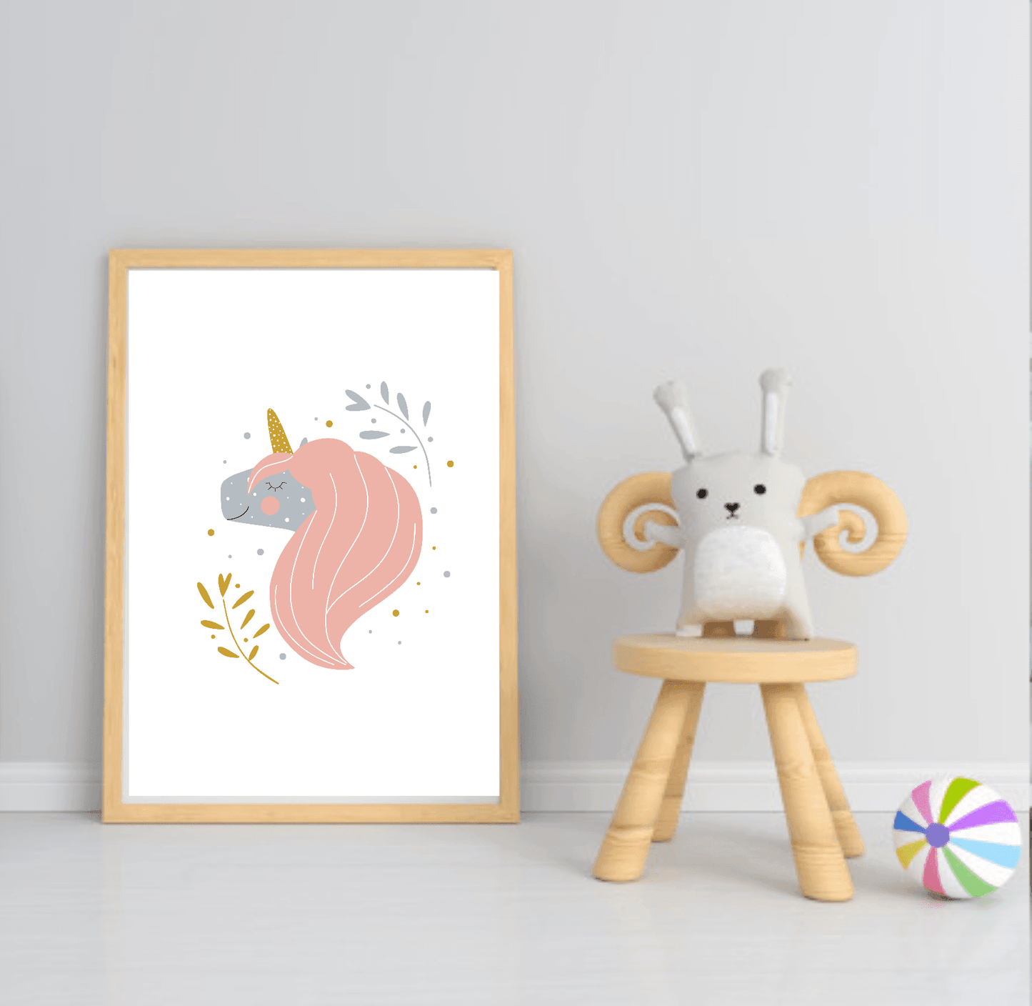 Girls Modern Rainbow Magic Prints | Collection Of Nursery and Playroom Wall Art