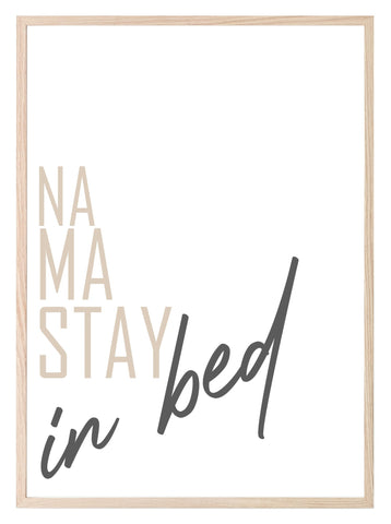 Na Ma Stay In Bed Print | Bedroom Wall Art | Customisable