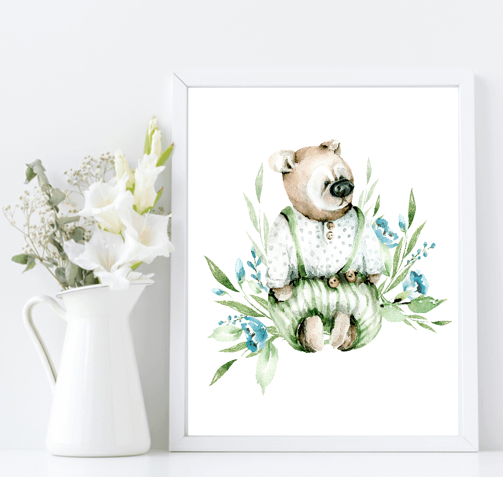 Oh Baby Animal Friends Prints Collection | Kids Wall Art | Vol.2