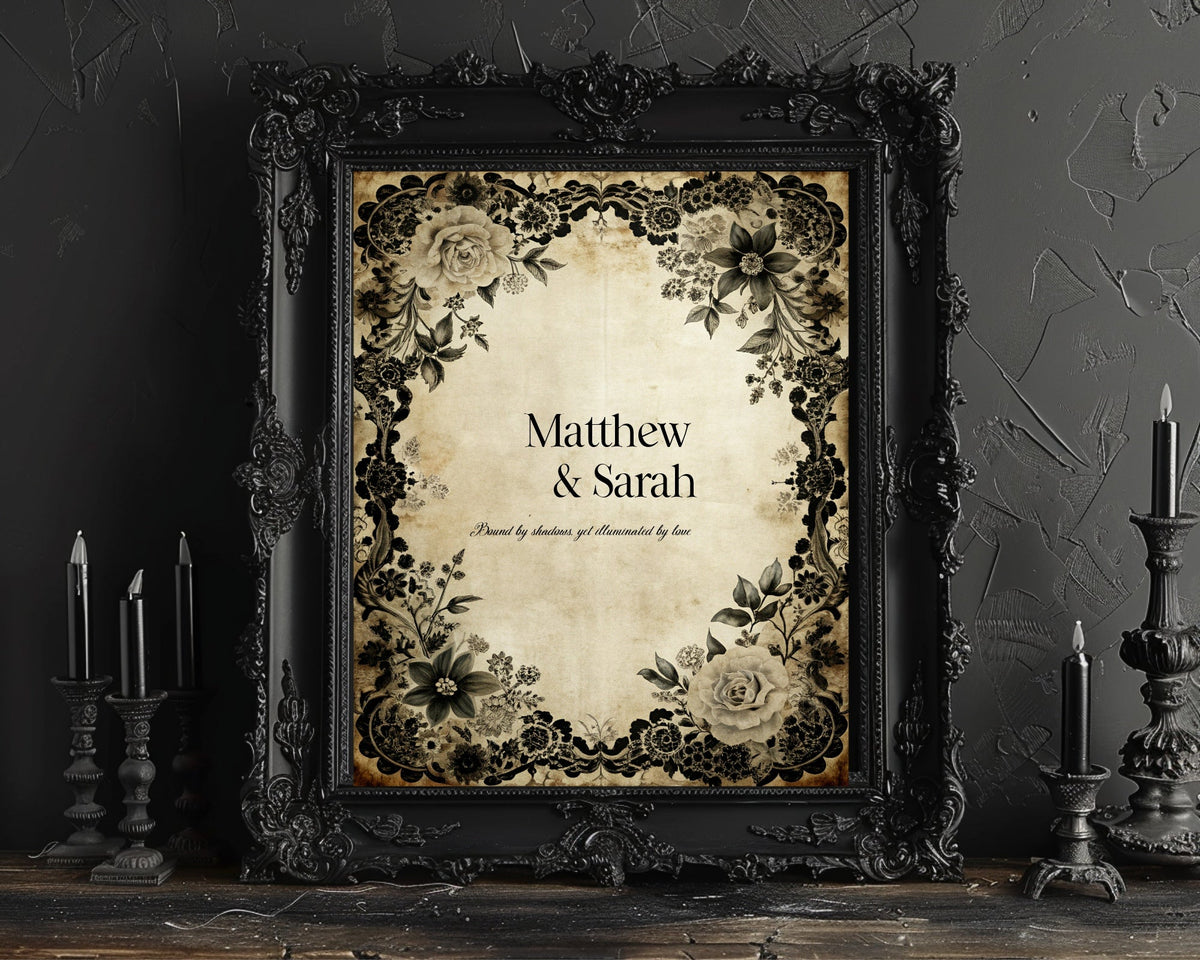 Gothic Vows, Keepsakes & Thank You
