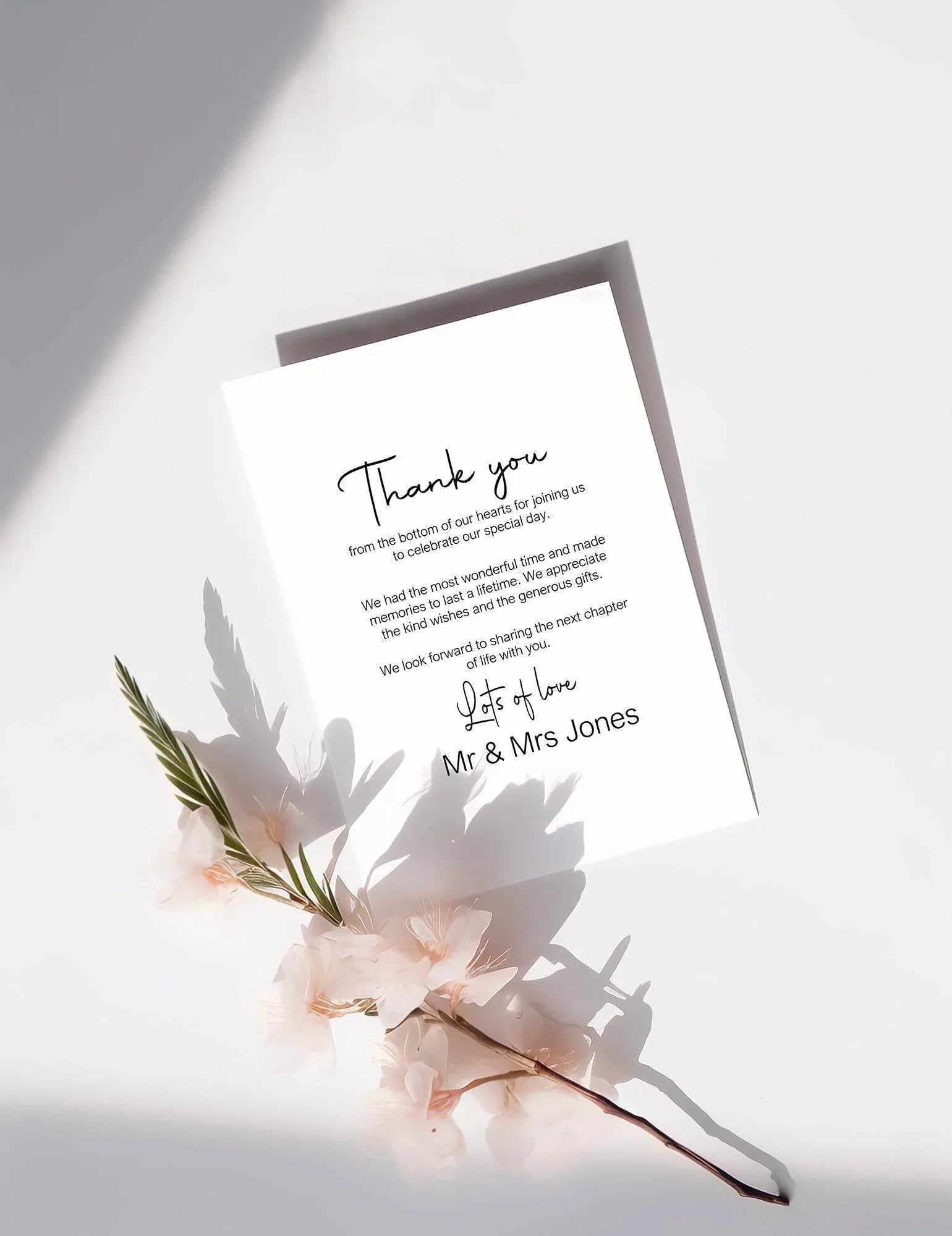 Thank You Cards | Wedding Signs & Stationery - Larosier Prints