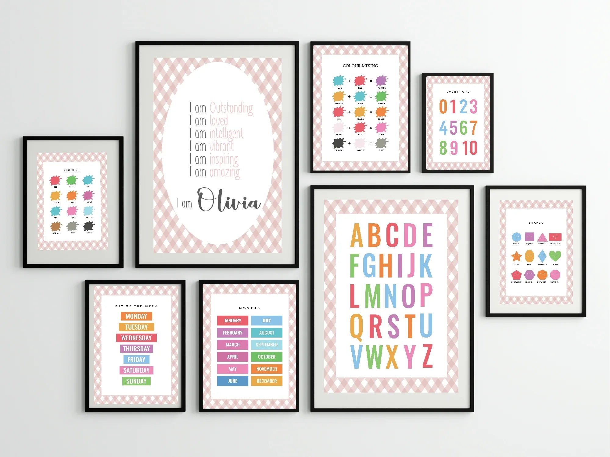 Pastel Plaid Collection - Larosier Prints