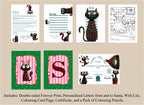 Christmas Cat Letter to Santa Kit inc Personalised Forever Print - Larosier Prints