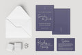 Sapphire Wedding Invitation Suite - Larosier Prints