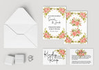 Pink Rose Wedding Invitation Suite - Larosier Prints