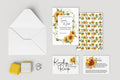 Sunflower Wedding Invitation Suite - Larosier Prints