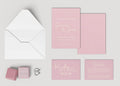 Dusky Pink Wedding Invitation Suite - Larosier Prints