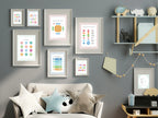Pastel Plaid Grounding Technique Support Tool Wall Art | Blue, Pink or Mint Green - Larosier Prints