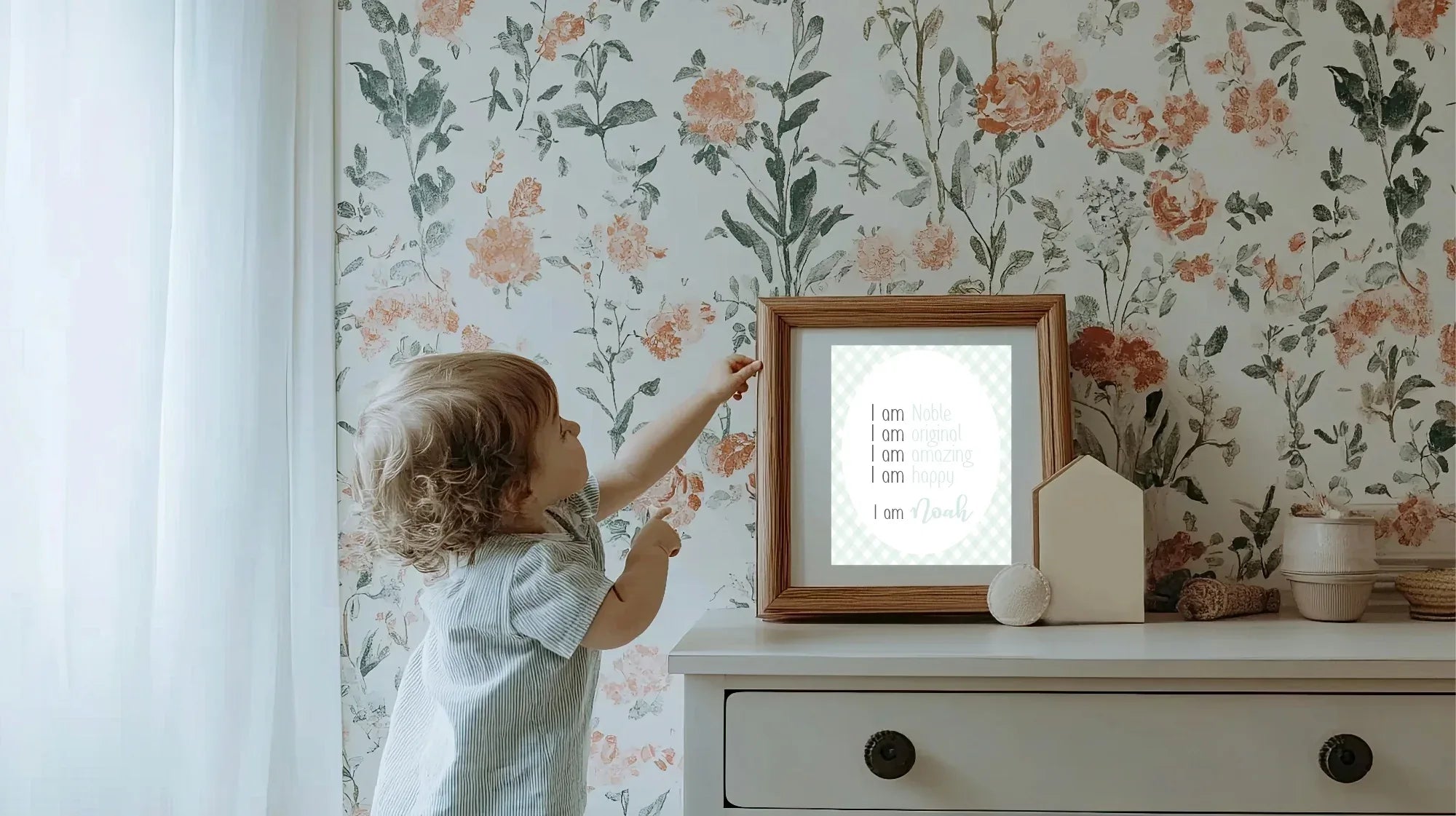 Mint Plaid Acrostic Poem - Larosier Prints