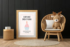 Cupcake Breathing Poster | Calm Breathing Companion Wall Art - Larosier Prints