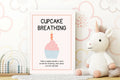 Cupcake Breathing Poster | Calm Breathing Companion Wall Art - Larosier Prints
