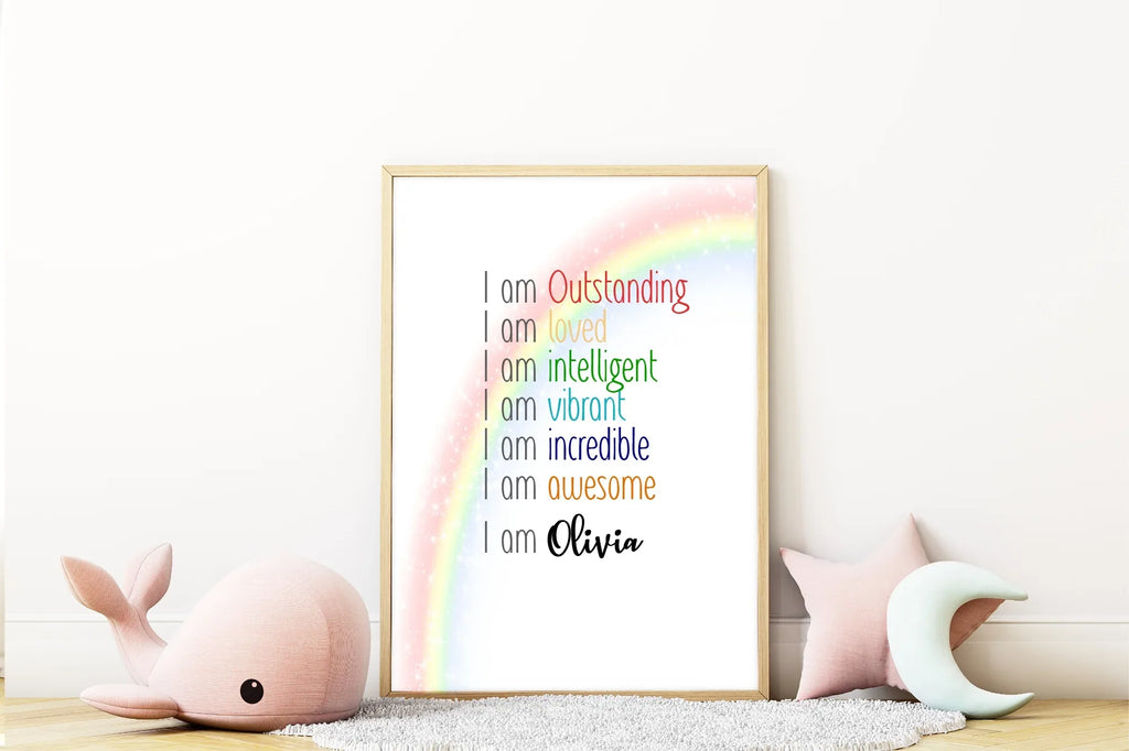 Rainbow Acrostic Poem - Larosier Prints