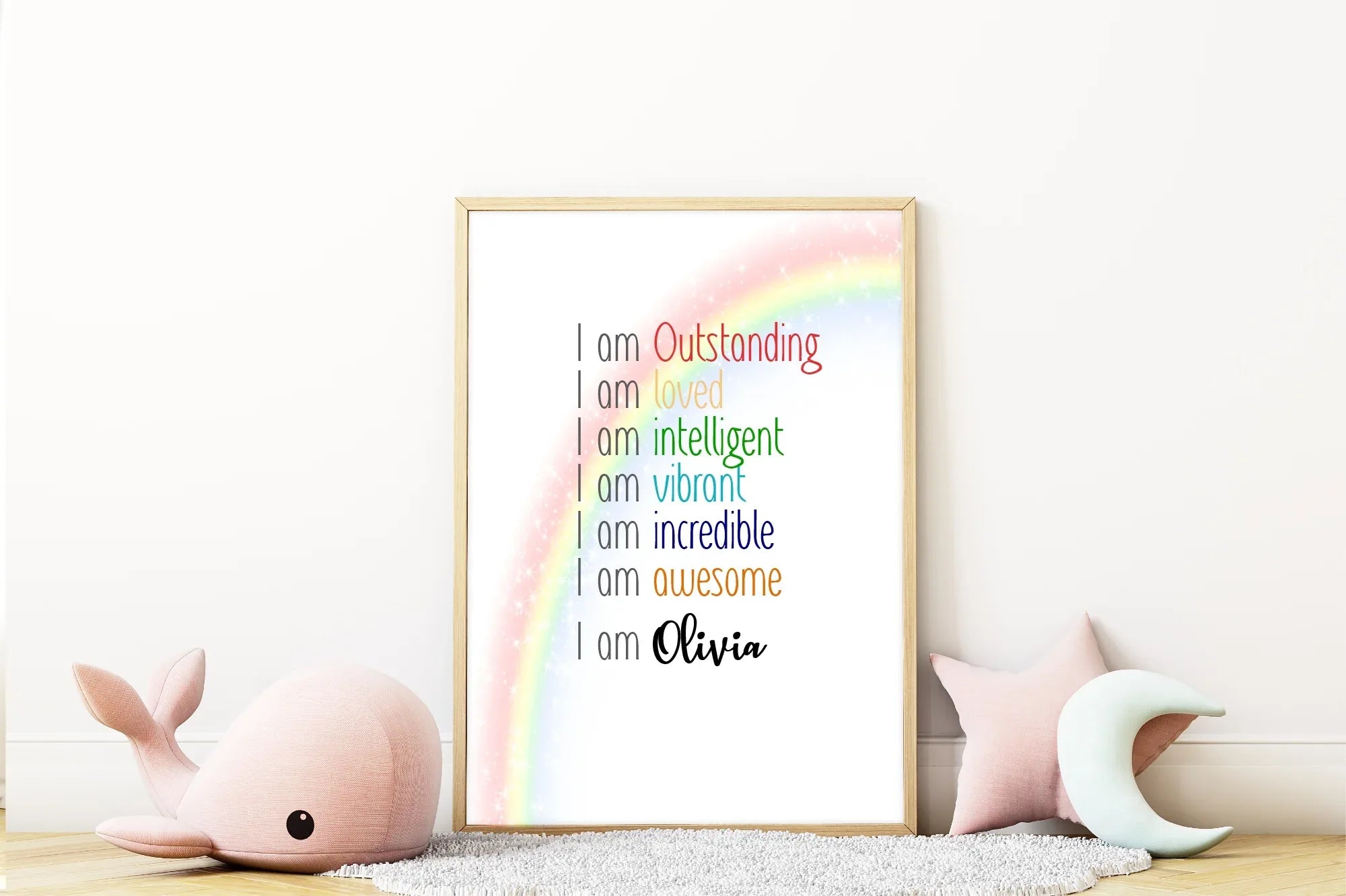 Rainbow Acrostic Poem - Larosier Prints