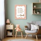 Orange Stripes Acrostic Poem - Larosier Prints