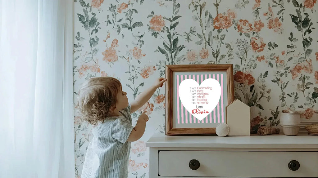 Green & Pink Acrostic Poem - Larosier Prints