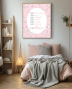 Pink Bows Acrostic Poem - Larosier Prints