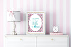 Football Acrostic Poem | Pink - Larosier Prints