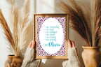 Football Acrostic Poem | Pink - Larosier Prints
