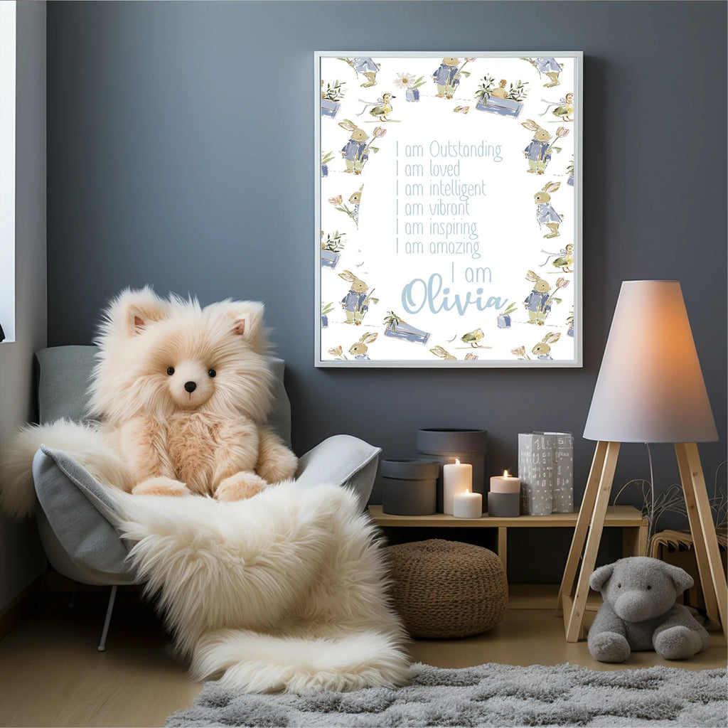 Bunny Acrostic Poem - Larosier Prints