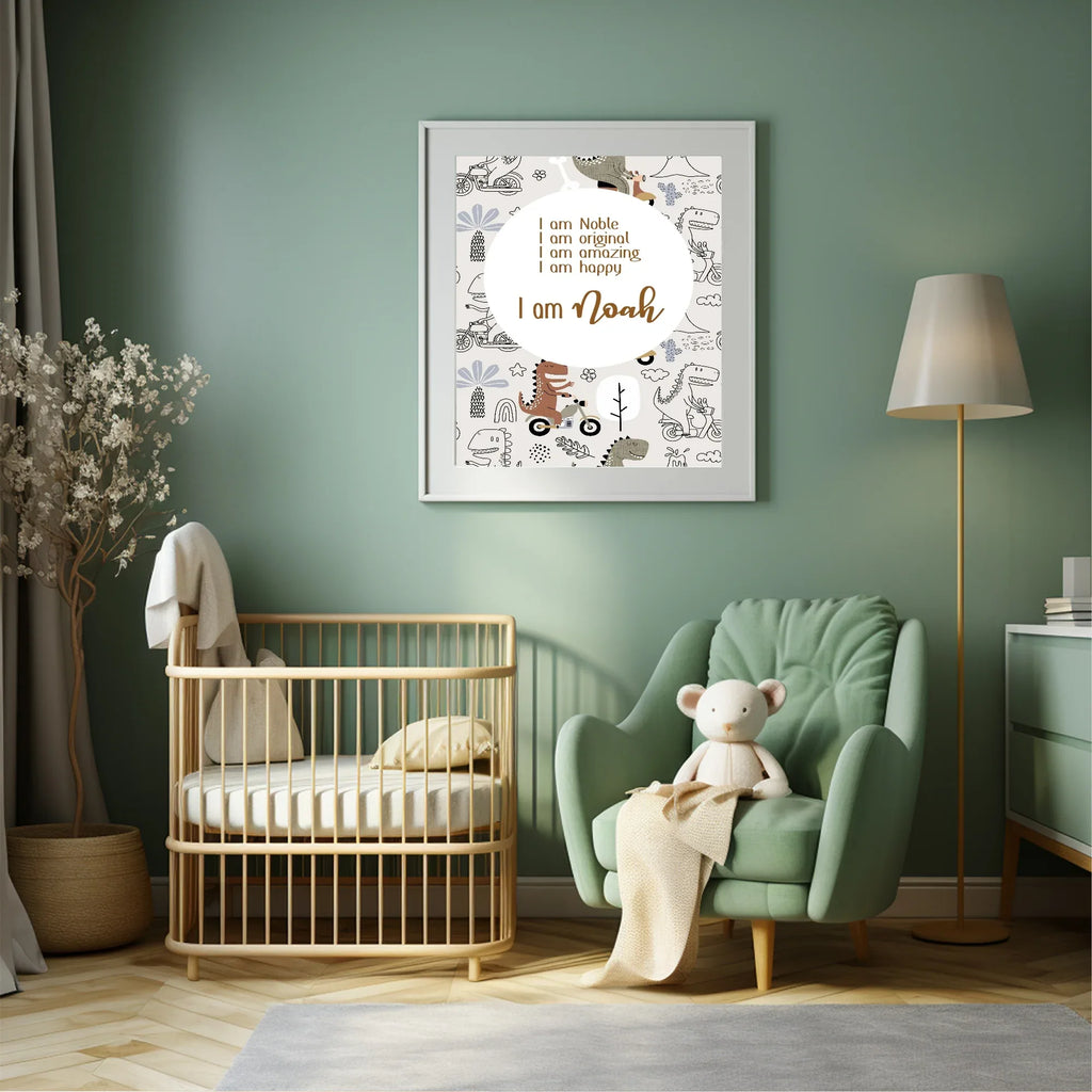 Dinosaur Acrostic Poem - Larosier Prints