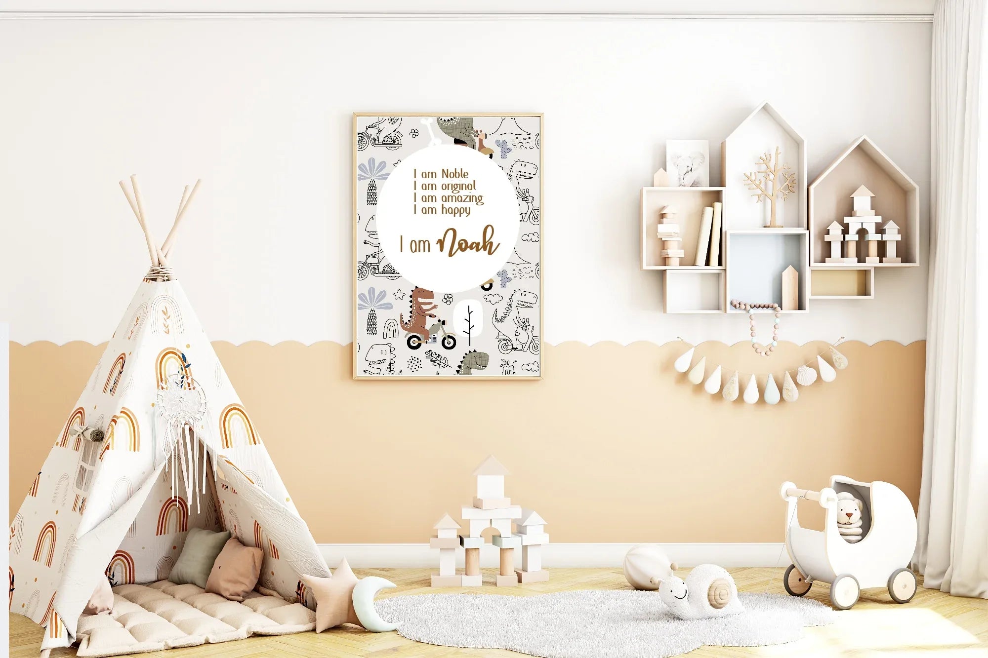 Dinosaur Acrostic Poem - Larosier Prints