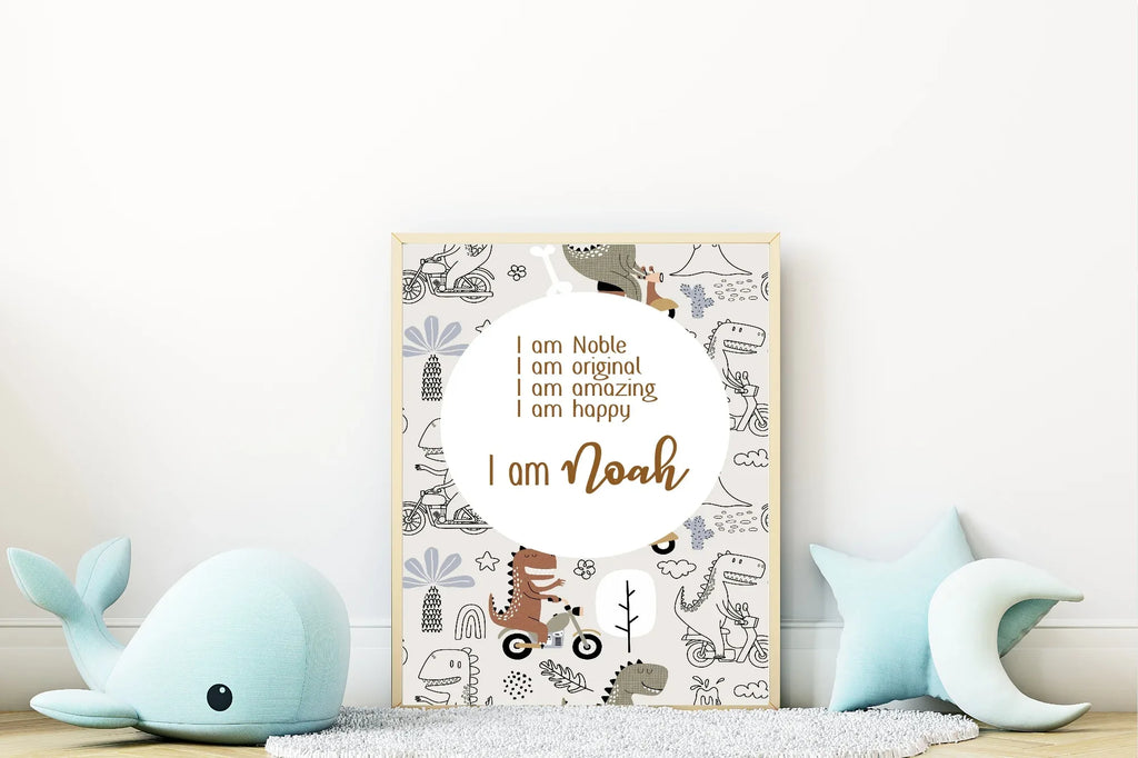 Dinosaur Acrostic Poem - Larosier Prints