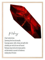 Ruby Definition Print | Crystals Wall Art - Larosier Prints
