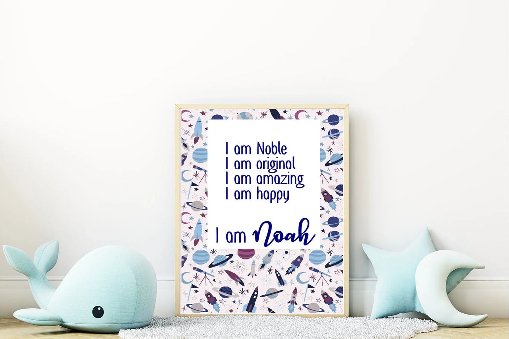 Space Acrostic Poem - Larosier Prints