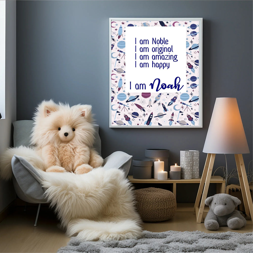 Space Acrostic Poem - Larosier Prints