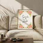 Pink Rose personalised Forever Print, product photo 1