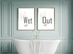 Get Wet Print | Fun Bathroom Wall Art | Customisable - Larosier Prints