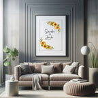 Sunflower personalised Forever Print, product photo 2
