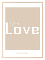 Personalised So In Love Print | Family & Love | Romantic Wall Art - Larosier Prints