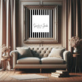 Black & White Stripe personalised Forever Print, product photo 1