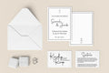 Minimalist Wedding Invitation Suite - Larosier Prints