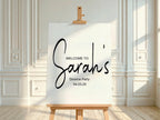 Minimalist Welcome Divorce Party Sign - Larosier Prints