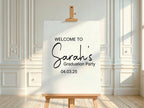 Minimalist Graduation Party Sign - Larosier Prints