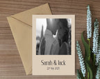 Beige Photo Save The Date Wedding Party Cards & Envelopes | Pack of 10 Double Sided - Larosier Prints
